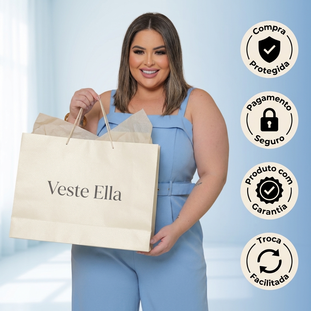 Macacão Feminino Plus Size em Alfaiataria com Cinto e Alças Reguláveis Elegante