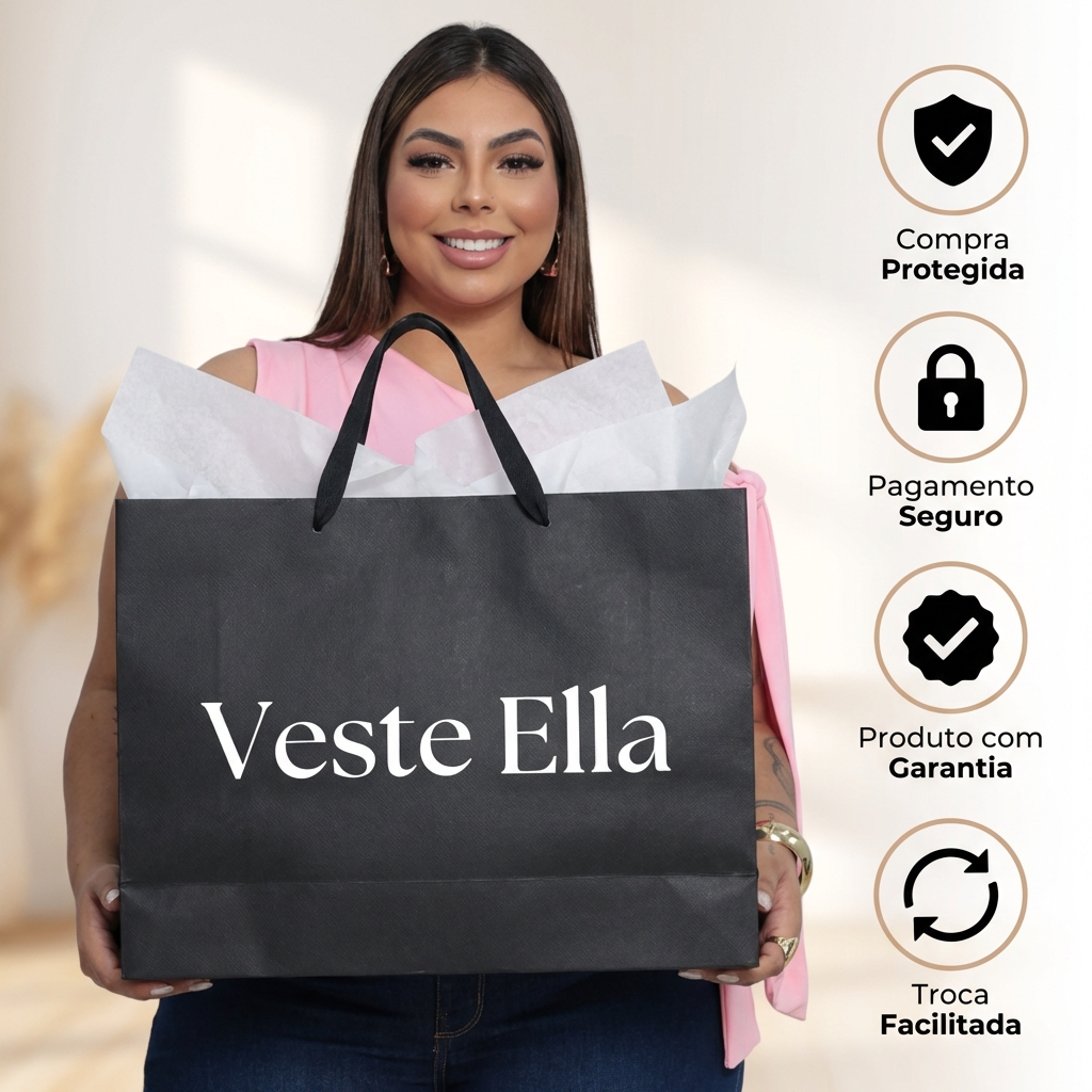 Kit 2 Blusas Femininas Plus Size em Suplex Premium com Decote Canoa e Laço Removível